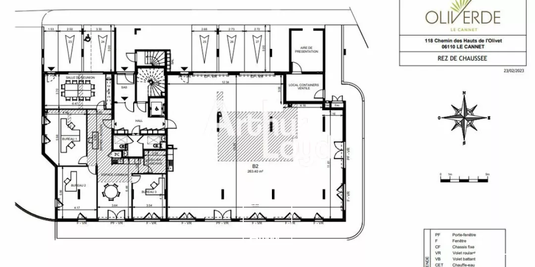 Bureaux 395 m² à vendre Le Cannet - Bâtiment PRIME